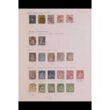 SWITZERLAND 1850 - 1959 COLLECTION of chiefly used stamps on leaves, incl 1850 5r & 10r, 1851 5r,
