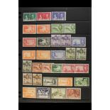 CAYMAN IS. 1937 - 1952 MINT COLLECTION on stock pages. Includes 1938-48 definitive set with most