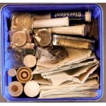 FEATURED LOT COIN ACCUMULATION A biscuit tin of containers (coin sized), envelopes & coin pockets