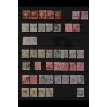 CYPRUS 1880 - 1949 USED RANGES on stock pages, includes 1880 1d (5) & 2½d (2, both plates), 1881 ½pi