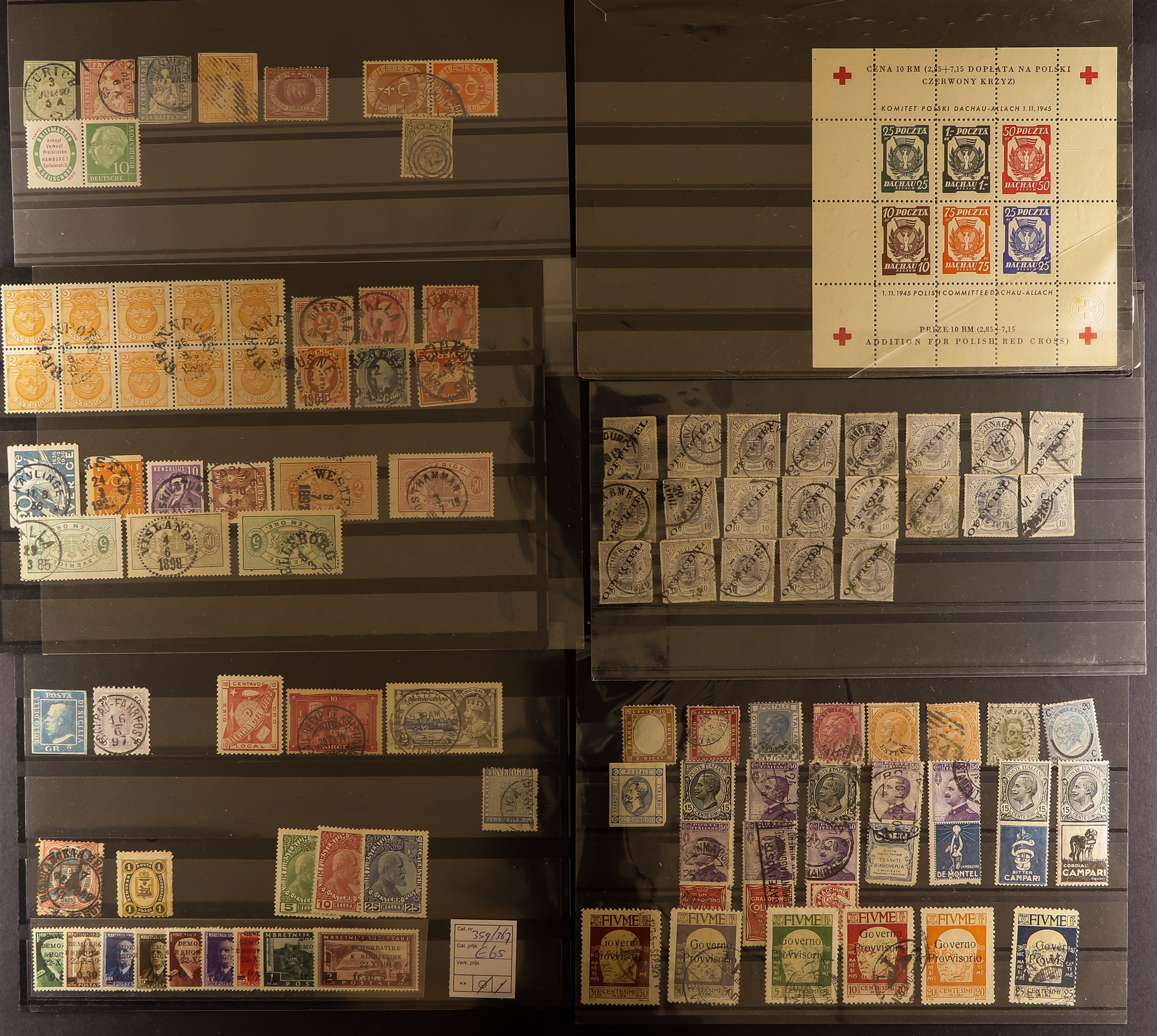 COLLECTIONS & ACCUMULATIONS HIGH-POWERED ACCUMULATION OF BETTER STAMPS. Part of a European - Image 56 of 61