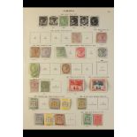 JAMAICA 1860 - 1935 MINT COLLECTION on SG "New Ideal" album pages, 1860-70 3d (no gum), 1870-83