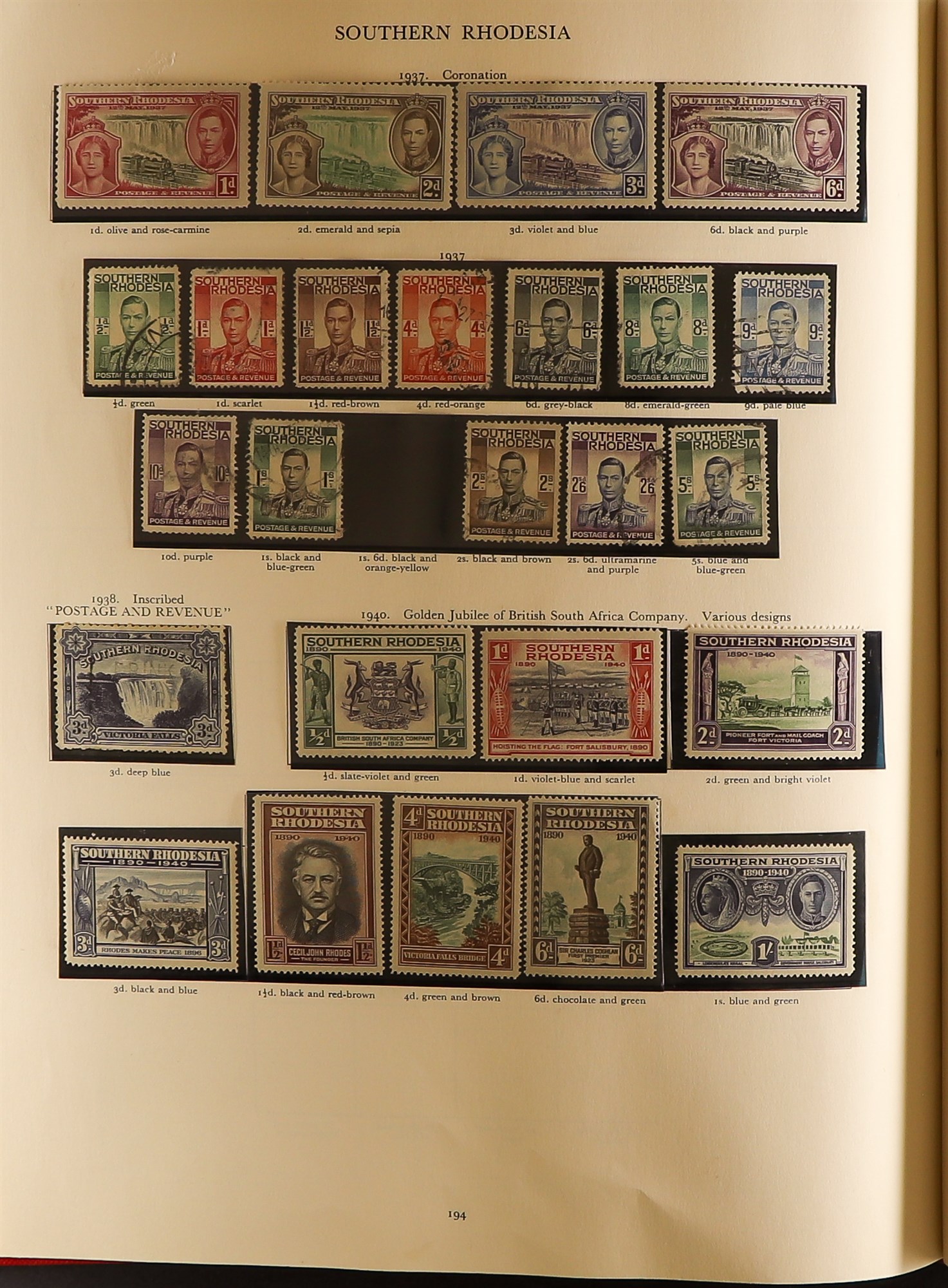 COLLECTIONS & ACCUMULATIONS KING GEORGE VI COLLECTION IN SG 'CROWN' ALBUM. A mint & used - Image 8 of 10