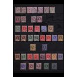 LEEWARD IS. 1890 - 1954 USED COLLECTION. on Hagner pages with QV to 1s, KEVII to 3d, KGV to MCA 2s &