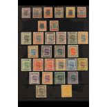 BRUNEI 1906 - 1970 MINT COLLECTION on stock pages, 1906 1c, 2c, 2c on 3c, 3c, 4c on 10c, 5c on