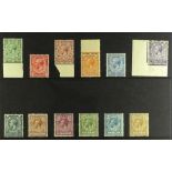 GB.GEORGE V 1924-26 Wmk Block Cypher set complete, SG 418/429, never hinged mint. Cat £291 as