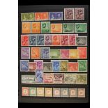 SEYCHELLES 1937 - 1952 MINT COLLECTION on a Prinz page includes 1938-49 range with some ord. / chalk