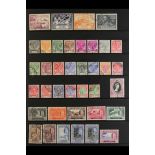 MALAYA STATES KELANTAN 1949 - 1965 COMPLETE VERY FINE USED COLLECTION on stock pages, includes