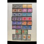 SINGAPORE 1953 - 1975 MINT / NEVER HINGED COLLECTION with complete sets, miniature sheets, se-
