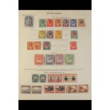 SOUTH AFRICA 1910 - 1935 MINT COLLECTION on a double-sided album page, 1913 most vals to 2s6d &