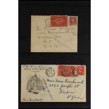 CANADA SPECIAL DELIVERY FRANKINGS ON COVERS group, includes 1932 20c brown-reds (SG S7) on 5 covers,