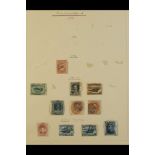 CANADA - NEWFOUNDLAND 1862 - 1924 USED COLLECTION somewhat remaindered on old album pages and a