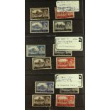 GB.ELIZABETH II 1955 - 1959 WATERLOW & DE LA RUE CASTLES. 1955 Waterlow set SG536/539, 1958 1st De