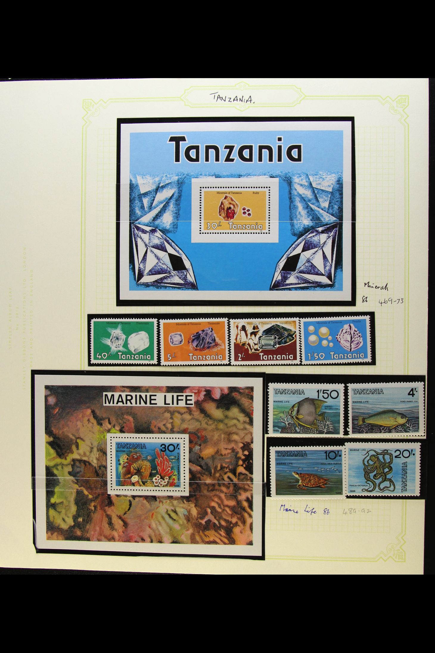 TANZANIA 1983 - 1990 NEVER HINGED MINT COLLECTION on album pages, highly level of completeness for - Image 2 of 15