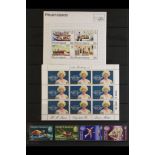 PITCAIRN IS. 1980 - 1999 NEVER HINGED MINT COLLECTION of sets & miniature sheets, includes some