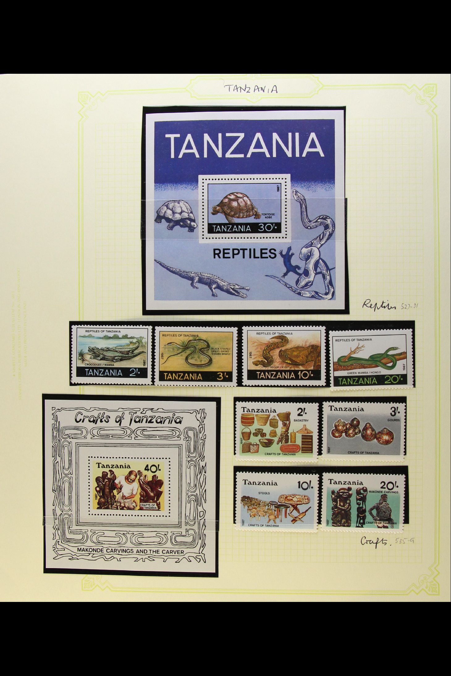 TANZANIA 1983 - 1990 NEVER HINGED MINT COLLECTION on album pages, highly level of completeness for - Image 9 of 15