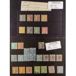 INDIA 1856 - 1900 MINT STAMPS. A selection of auction lots and purchases of chiefly mint / unused