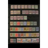 LEEWARD IS. 1890 - 1935 MINT COLLECTION on a stock page includes 1890 set, 1902 surcharge set,