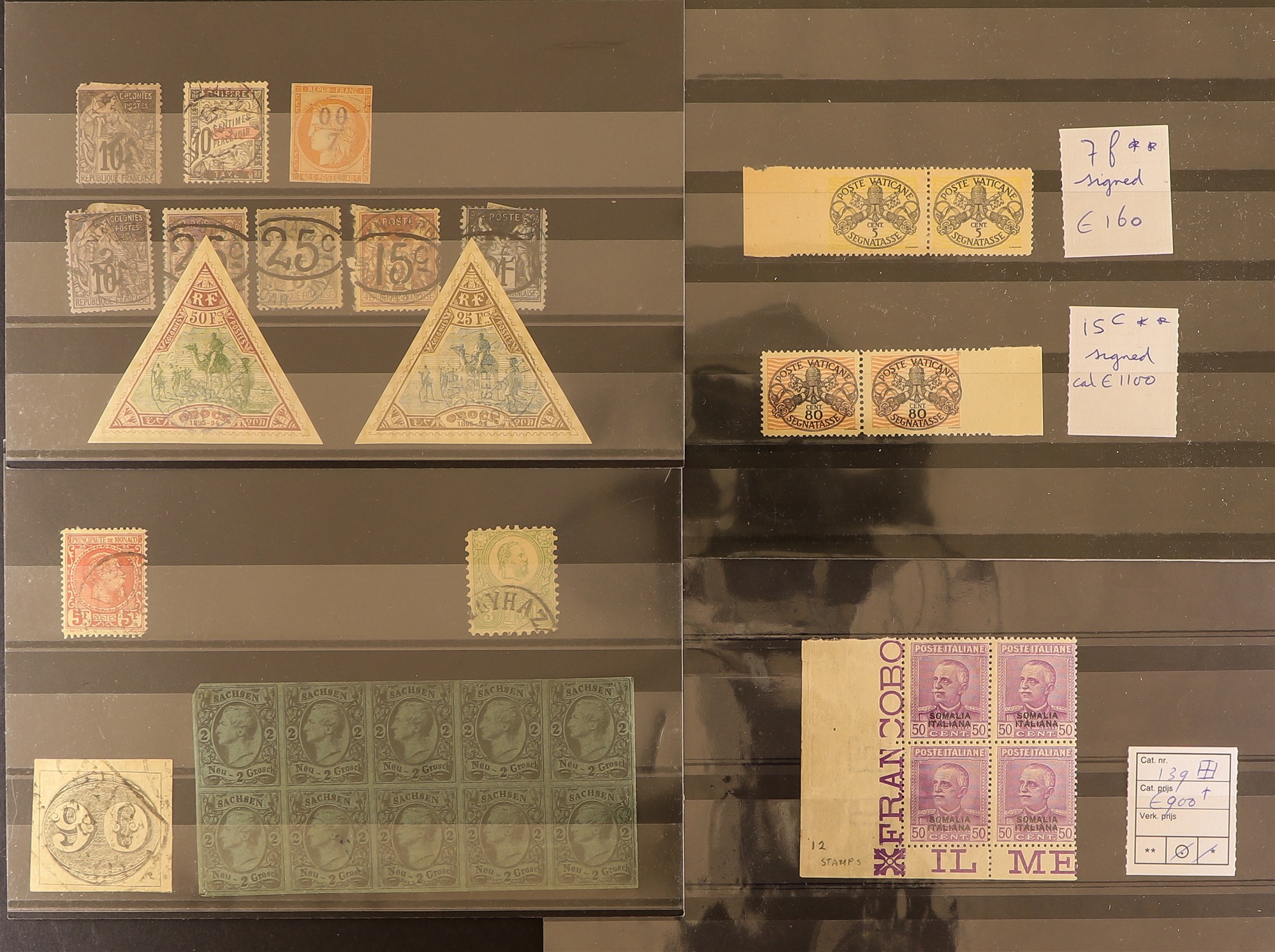 COLLECTIONS & ACCUMULATIONS HIGH-POWERED ACCUMULATION OF BETTER STAMPS. Part of a European - Image 3 of 61