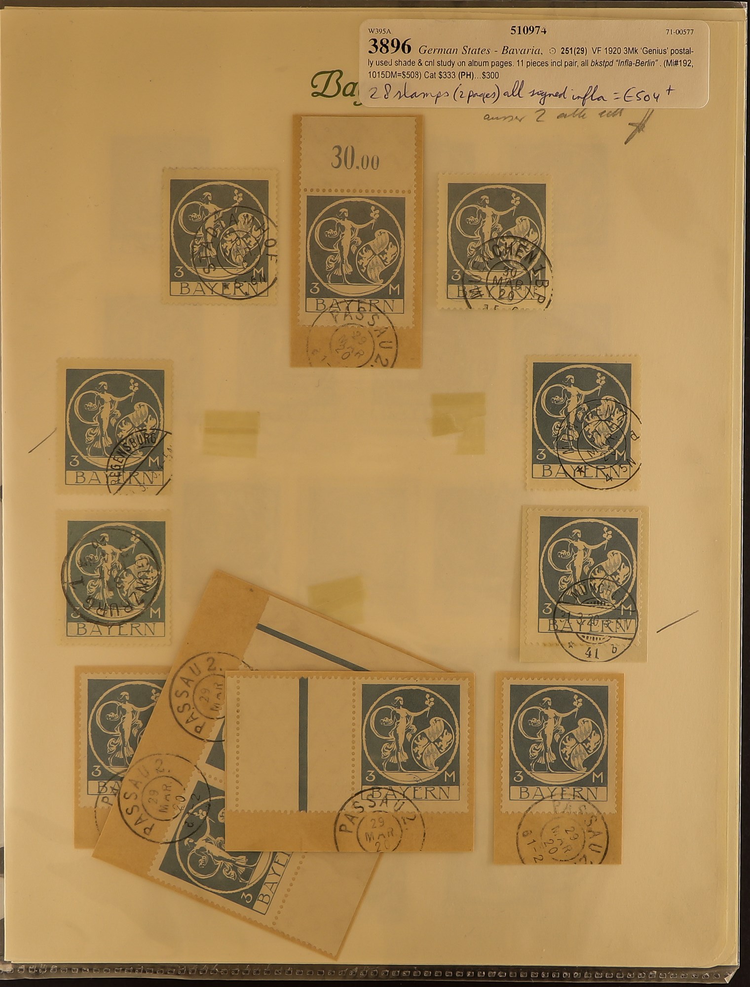 COLLECTIONS & ACCUMULATIONS HIGH-POWERED ACCUMULATION OF BETTER STAMPS. Part of a European - Image 35 of 61