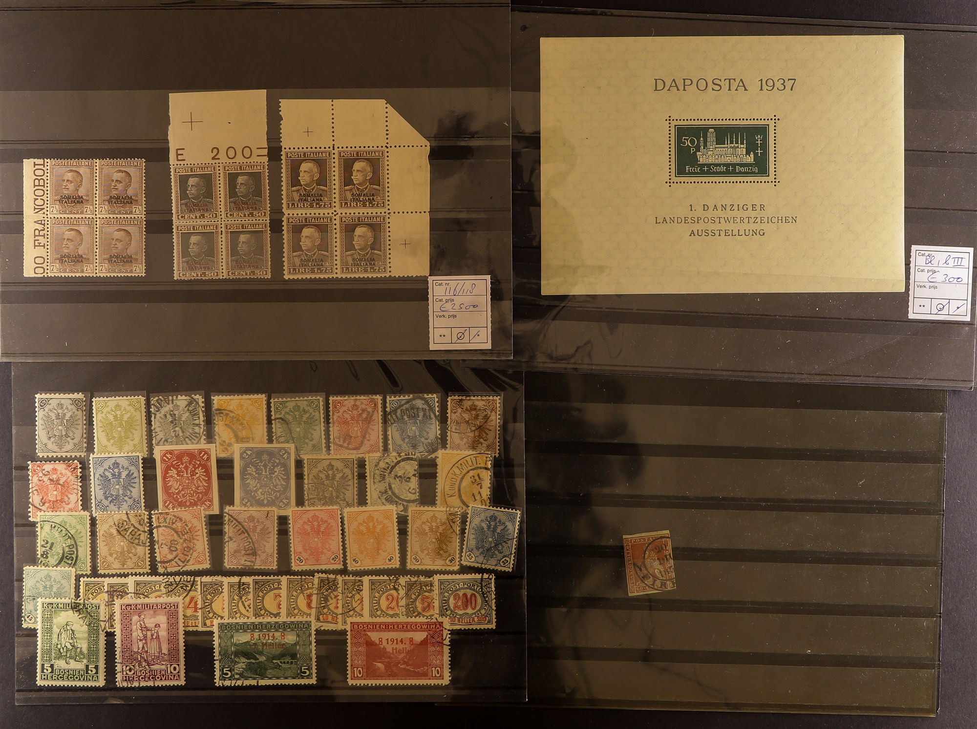 COLLECTIONS & ACCUMULATIONS HIGH-POWERED ACCUMULATION OF BETTER STAMPS. Part of a European - Image 45 of 61