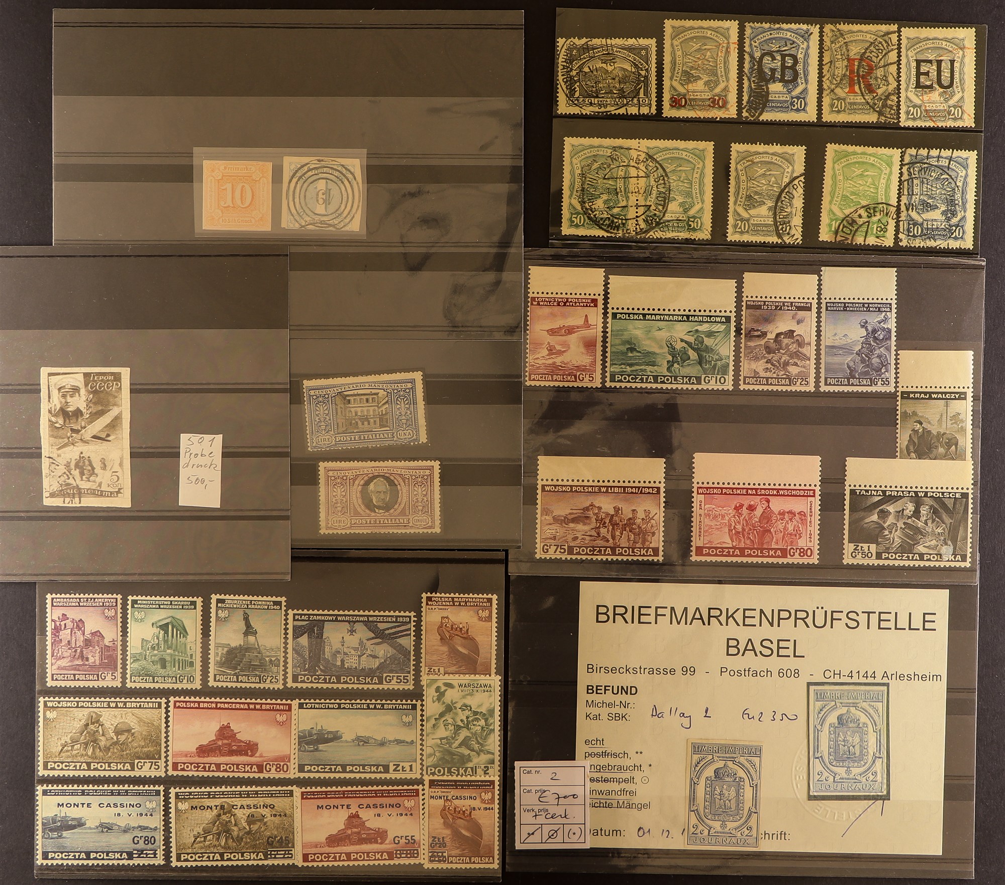 COLLECTIONS & ACCUMULATIONS HIGH-POWERED ACCUMULATION OF BETTER STAMPS. Part of a European - Image 48 of 61