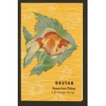 BHUTAN 1969 FISHES PROOF MATERIALS. A unique grouping of the original photographic image colour