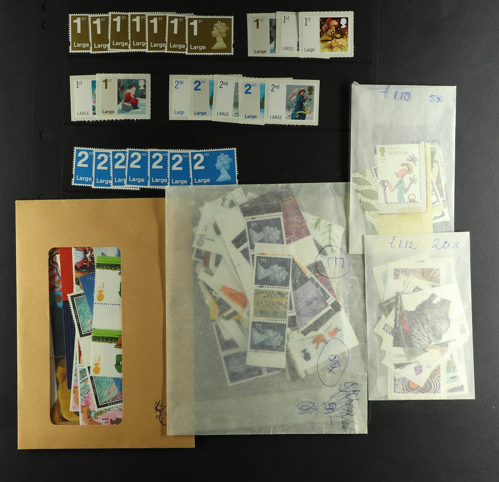 GB.ELIZABETH II DECIMAL STAMPS, FACE VALUE £505. Never hinged mint stamp high value selection. - Image 4 of 5