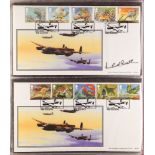 COLLECTIONS & ACCUMULATIONS AIRCRAFT AUTOGRAPHED COVERS. Two binders with 1999 – 2002 British