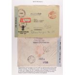 COLLECTIONS & ACCUMULATIONS REGISTERED MAIL OF THE WORLD 1920's - 1990's collection of registered