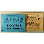 GB.EDWARD VIII BOOKLETS 1936 2s (no. 384) with light cover bend & corner crease cat £140; 5s (no.