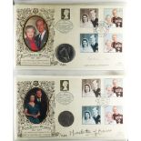 COLLECTIONS & ACCUMULATIONS BENHAM COIN COVERS ”The Royal Golden Wedding Collection” in 2 special