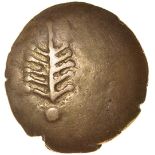 Corio Tree. Double Ringed Pellet Type. c.20BC-5AD. Celtic gold stater. 18mm. 5.41g.