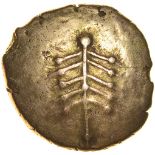 Eisu Tree. c.AD 20-43? Celtic gold stater. 16mm. 5.28g.