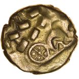 Kite. Anticlockwise Type. Sills Mint A, class 7. c.45-10 BC. Celtic gold stater. 18mm. 5.39g.