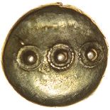 Aldingbourne Annulets. Sills dies 1/1. c.55-45 BC. Celtic gold quarter stater. 9mm. 1.20g.