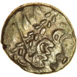 Clacton Original. c.60-55 BC. Celtic gold stater. 17-19mm. 6.21g.