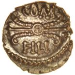 Verica Thunderbolt. VIRI Type. c.AD 10-40. Celtic gold quarter stater. 11mm. 1.26g.