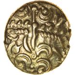 Commios Lawrence. c.55-45 BC. Celtic gold stater. 16-18mm. 5.47g.