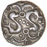 Sussex Ducks. c.55-45 BC. Celtic silver unit. 10mm. 1.28g.