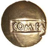 Tincomaros Warrior ComF/C-Tail Star. Sills class 5b. c.25BC-AD10. Celtic gold stater. 18mm. 5.38g.