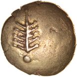 Corio Tree. c.20BC-5AD. Celtic gold stater. 18mm. 5.51g.