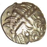 Selsey S-Type. Sills British Qd. c.55-45 BC. Celtic gold stater. 18-21mm. 5.59g.