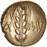 Cunobelinus Wild A. Central Stalk. Sills class 3a. c.AD8-41. Celtic gold stater. 17mm. 5.52g.