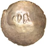 Corio Cor. c.20BC-AD5? Celtic gold quarter stater. 14mm. 1.16g.