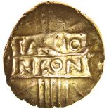 Tasciovanos Tascio Ricon. Sills class 7b. c.25 BC-AD 10. Celtic gold stater. 17-19mm. 5.45g.