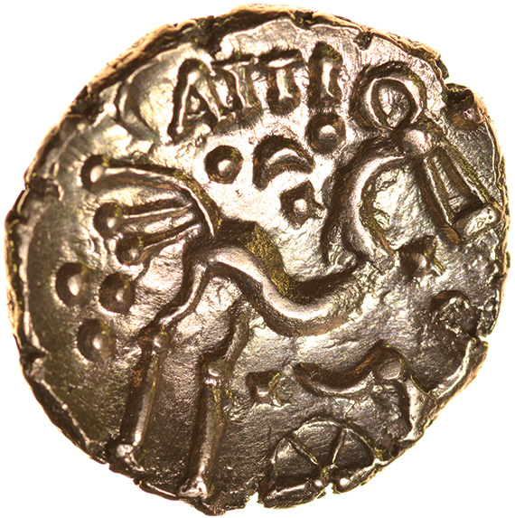 Catti Tree. c.AD 1-20? Celtic gold stater. 19mm. 5.48g. - Image 2 of 2