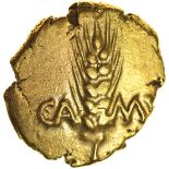 Cunobelinus B-Type. Sills class 6, Plastic. c.AD 8-41. Celtic gold stater. 17-19mm. 5.37g.