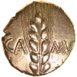 Cunobelius Wild A, Central Stalk. Sills class 3a. c.AD 8-41. Celtic gold stater. 17mm. 5.46g.