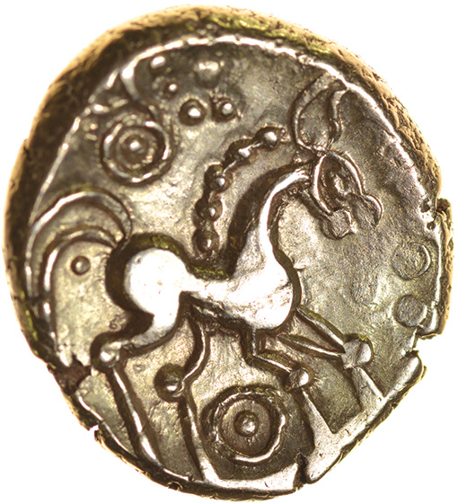 Snettisham. Rings Type. Talbot dies G/11. c.50-40 BC. Celtic gold stater. 17mm. 5.57g. - Image 2 of 2